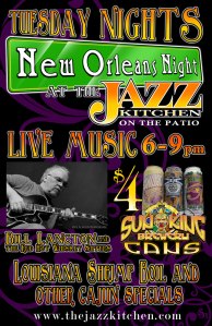 New Orleans night at The Jazz Kitchen Nothing better than The Jazz Kitchen and their amazing food!