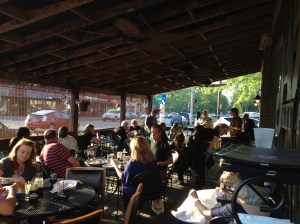 The patio at the Jazz Kitchen A full house for Tuesday night Jazz and Shrimp Boil