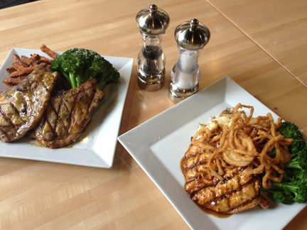 Two options from the Indianapolis Colts Grille